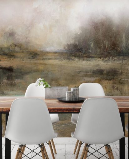brown abstract wallpaper mural called Ever Changing Moods by Carol Robinson