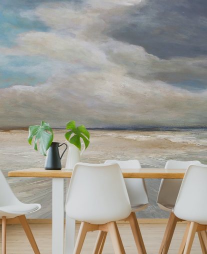 geschilderde oceaanbehangmuurschildering genaamd Ocean Storm Rolling In van Carol Robinson voor woon- en slaapkamers geschilderde oceaanbehangmuurschildering genaamd Ocean Storm Rolling In van Carol Robinson voor woon- en slaapkamers