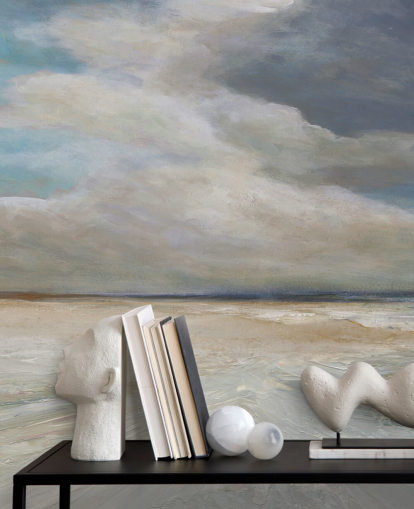 mural pintado sobre el océano llamado Ocean Storm Rolling In de Carol Robinson para salas de estar y dormitorios mural pintado sobre el océano llamado Ocean Storm Rolling In de Carol Robinson para salas de estar y dormitorios