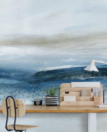 mural abstracto de papel pintado de playa llamado Pebbled Beach de Carol Robinson para dormitorios, baños y oficinas en casa mural abstracto de papel pintado de playa llamado Pebbled Beach de Carol Robinson para dormitorios, baños y oficinas en casa