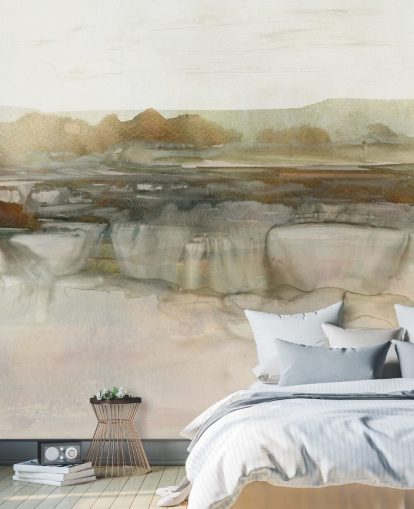 hellbraunes abstraktes Wasserfall-Tapeten-Wandbild namens Soft Waterfall von Carol Robinson hellbraunes abstraktes Wasserfall-Tapeten-Wandbild namens Soft Waterfall von Carol Robinson