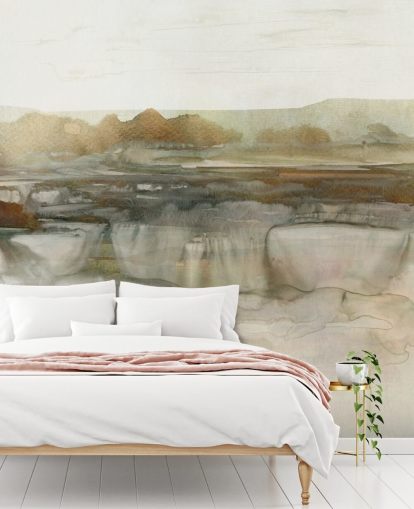 light brown abstract waterfall wallpaper mural called Soft Waterfall by Carol Robinson light brown abstract waterfall wallpaper mural called Soft Waterfall by Carol Robinson
