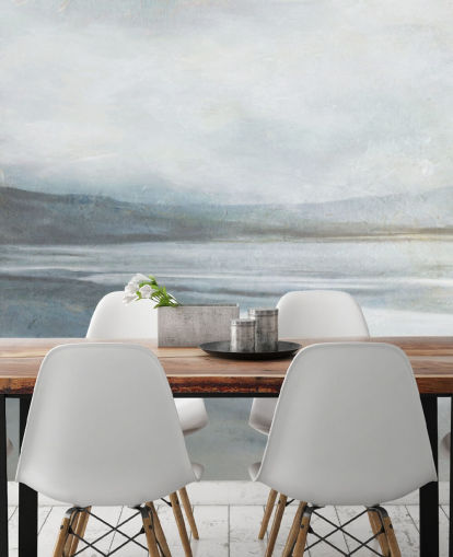 murale di carta da parati astratto calmo sull'oceano chiamato Soothing Ocean Surf di Carol Robinson per casa, uffici, bagni e salotti