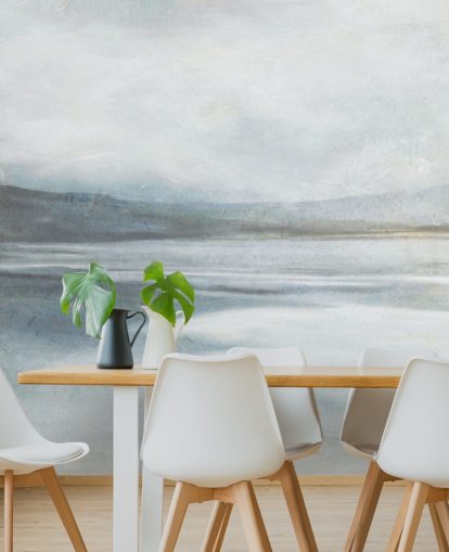 calm abstract ocean wallpaper mural called Soothing Ocean Surf by Carol Robinson for home offices, bathrooms and living rooms