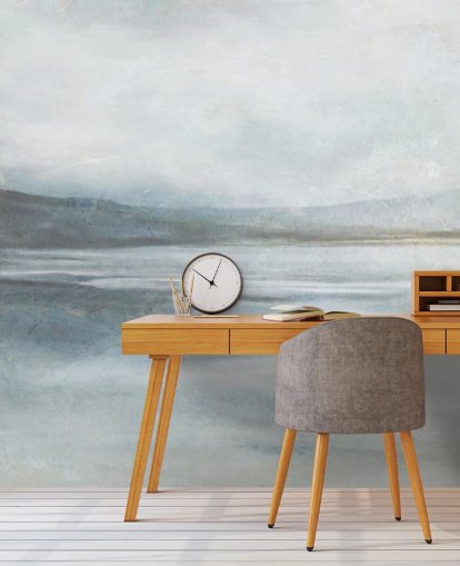 calm abstract ocean wallpaper mural called Soothing Ocean Surf by Carol Robinson for home offices, bathrooms and living rooms