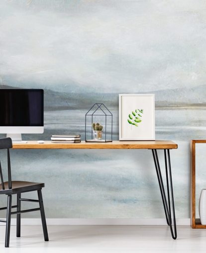 calm abstract ocean wallpaper mural called Soothing Ocean Surf by Carol Robinson for home offices, bathrooms and living rooms