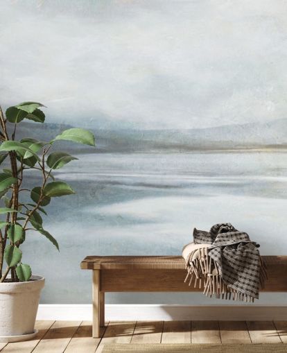 papier peint mural calme et abstrait sur l'océan appelé Soothing Ocean Surf par Carol Robinson pour la maison, les bureaux, les salles de bain et les salons