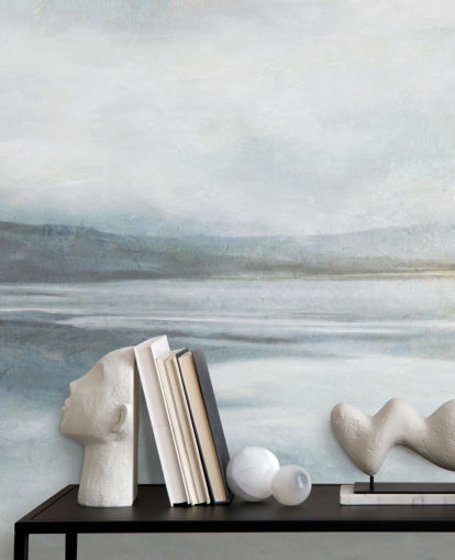 calm abstract ocean wallpaper mural called Soothing Ocean Surf by Carol Robinson for home offices, bathrooms and living rooms