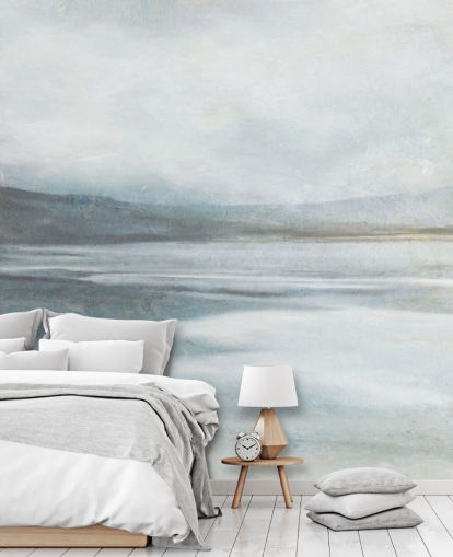 mural de papel pintado abstracto y tranquilo llamado Soothing Ocean Surf de Carol Robinson para oficinas en casa, baños y salas de estar mural de papel pintado abstracto y tranquilo llamado Soothing Ocean Surf de Carol Robinson para oficinas en casa, baños y salas de estar