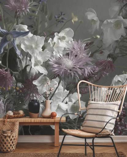 papier peint mural floral audacieux appelé Anemonies de Marina Stupakova pour les salons et les chambres papier peint mural floral audacieux appelé Anemonies de Marina Stupakova pour les salons et les chambres