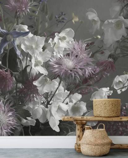 papier peint mural floral audacieux appelé Anemonies de Marina Stupakova pour les salons et les chambres papier peint mural floral audacieux appelé Anemonies de Marina Stupakova pour les salons et les chambres