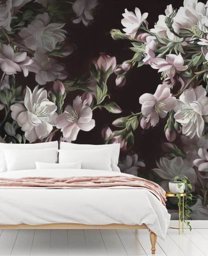 Apfelblüten-Tapetenwandbild namens Apple Blossom von Marina Stupakova