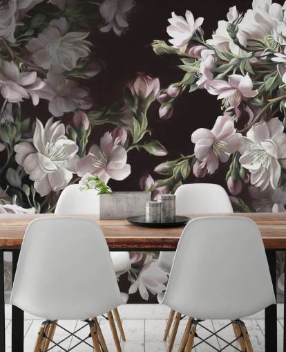 mural de papel de parede de flor de maçã chamado Apple Blossom por Marina Stupakova