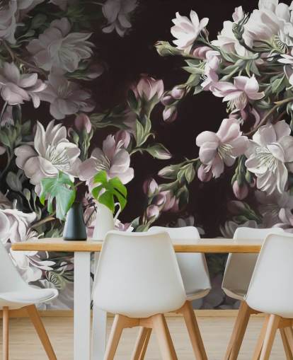 mural de papel pintado de flor de manzana llamado Apple Blossom de Marina Stupakova