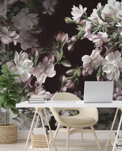 Apfelblüten-Tapetenwandbild namens Apple Blossom von Marina Stupakova