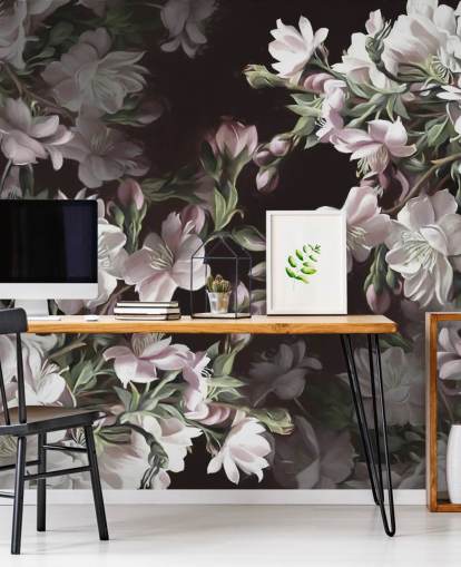 Apfelblüten-Tapetenwandbild namens Apple Blossom von Marina Stupakova