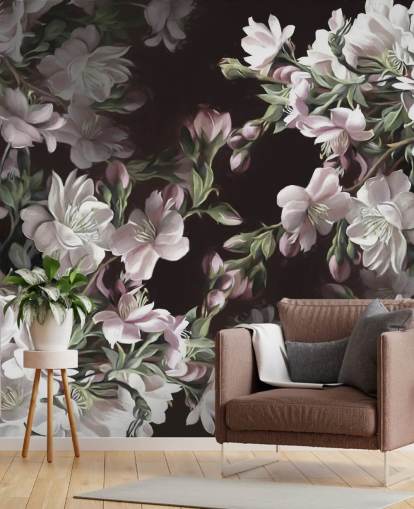 apple blossom wallpaper mural called Apple Blossom by Marina Stupakova
