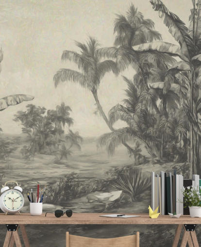 jungle wall mural called Tropic Life by Marina Stupakova for living rooms, dining rooms and bedrooms jungle wall mural called Tropic Life by Marina Stupakova for living rooms, dining rooms and bedrooms