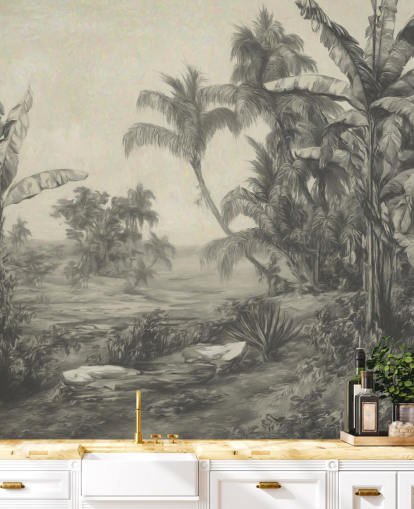 jungle wall mural called Tropic Life by Marina Stupakova for living rooms, dining rooms and bedrooms jungle wall mural called Tropic Life by Marina Stupakova for living rooms, dining rooms and bedrooms