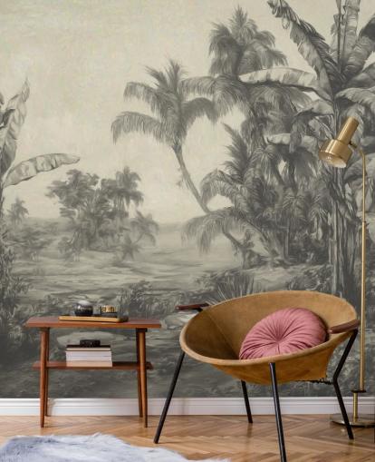jungle wall mural called Tropic Life by Marina Stupakova for living rooms, dining rooms and bedrooms jungle wall mural called Tropic Life by Marina Stupakova for living rooms, dining rooms and bedrooms