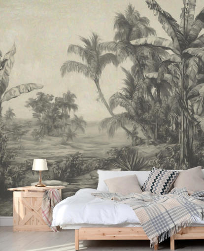 jungle wall mural called Tropic Life by Marina Stupakova for living rooms, dining rooms and bedrooms jungle wall mural called Tropic Life by Marina Stupakova for living rooms, dining rooms and bedrooms