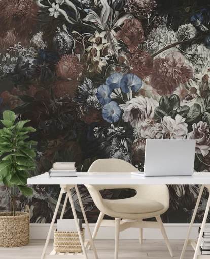 grand papier peint floral appelé Very Big Bouquet de Marina Stupakova pour les chambres et les salons