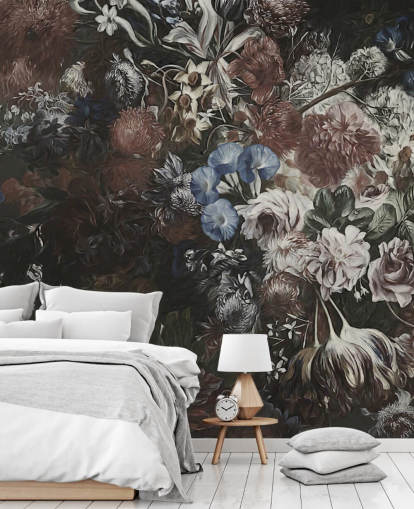 grand papier peint floral appelé Very Big Bouquet de Marina Stupakova pour les chambres et les salons