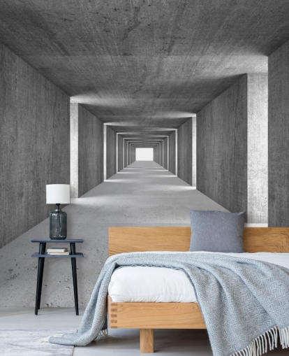 Muurschildering Never Ending Corridor