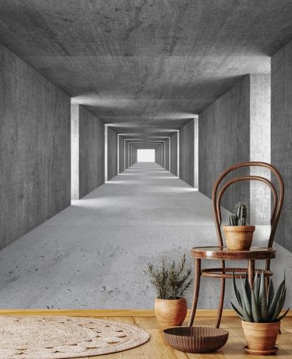 Tapeten-Wandbild „Never Ending Corridor“