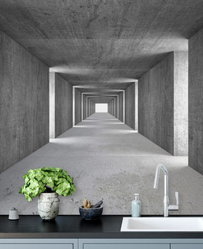 Never Ending Corridor Wallpaper Mural Never Ending Corridor Wallpaper Mural