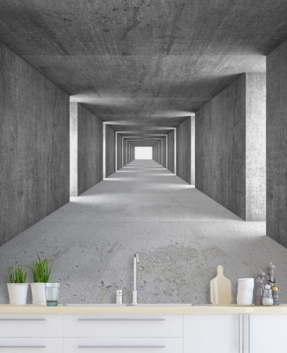 Never Ending Corridor Wallpaper Mural