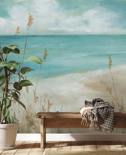 Carol Robinsonin abstrakti meritapettiseinämaalaus nimeltä Seagrass Seascape olohuoneisiin, makuuhuoneisiin ja kylpyhuoneisiin Carol Robinsonin abstrakti meritapettiseinämaalaus nimeltä Seagrass Seascape olohuoneisiin, makuuhuoneisiin ja kylpyhuoneisiin