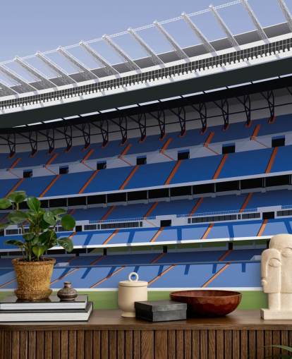 mural de papel pintado personalizable azul y verde del Real Madrid llamado Estadio de Fútbol Santiago Bernabéu de Matthew J I Wood mural de papel pintado personalizable azul y verde del Real Madrid llamado Estadio de Fútbol Santiago Bernabéu de Matthew J I Wood