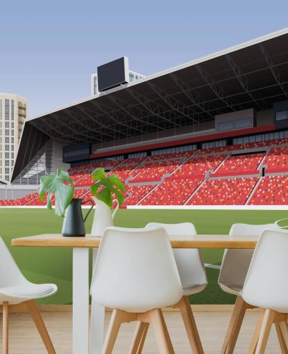 grønt og rødt brentford fotballklubb tapet kalt Gtech Community Stadium Football Stadium av Matthew J I Wood grønt og rødt brentford fotballklubb tapet kalt Gtech Community Stadium Football Stadium av Matthew J I Wood