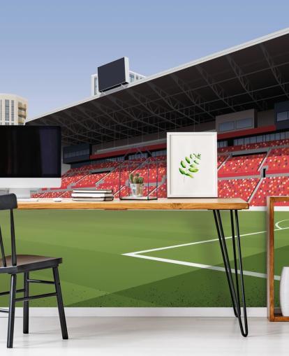 green and red brentford football club wallpaper called Gtech Community Stadium Football Stadium by Matthew J I Wood