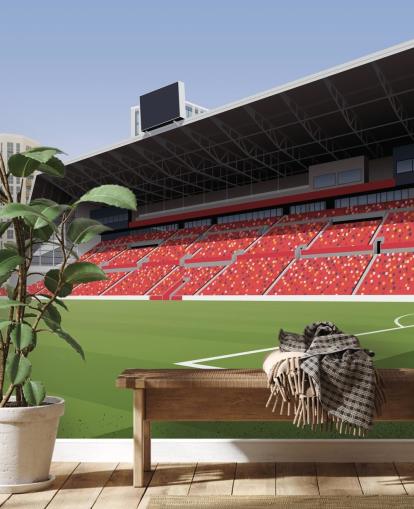green and red brentford football club wallpaper called Gtech Community Stadium Football Stadium by Matthew J I Wood