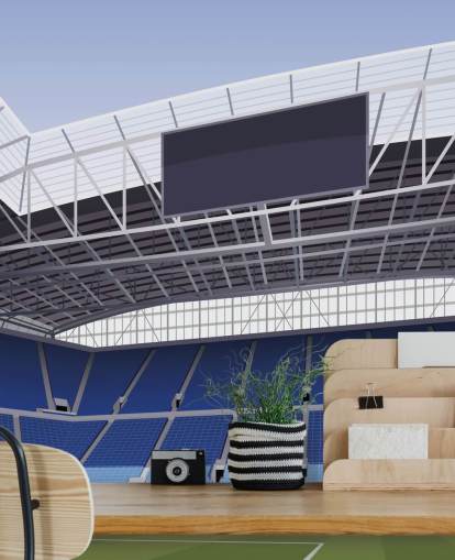 blue and green customisable everton wallpaper mural called Everton Stadium Football Stadium by Matthew J I Wood blue and green customisable everton wallpaper mural called Everton Stadium Football Stadium by Matthew J I Wood