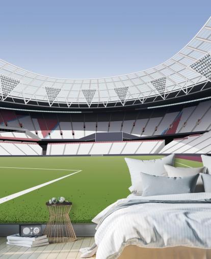 green and white customisable west ham united wallpaper mural called London Stadium Football Stadium by Matthew J I Wood for bedrooms and home offices green and white customisable west ham united wallpaper mural called London Stadium Football Stadium by Matthew J I Wood for bedrooms and home offices