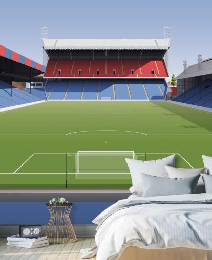 red, blue and green crystal palace wallpaper mural called Selhurst Park Football Stadium for kids bedrooms, man caves and home offices red, blue and green crystal palace wallpaper mural called Selhurst Park Football Stadium for kids bedrooms, man caves and home offices