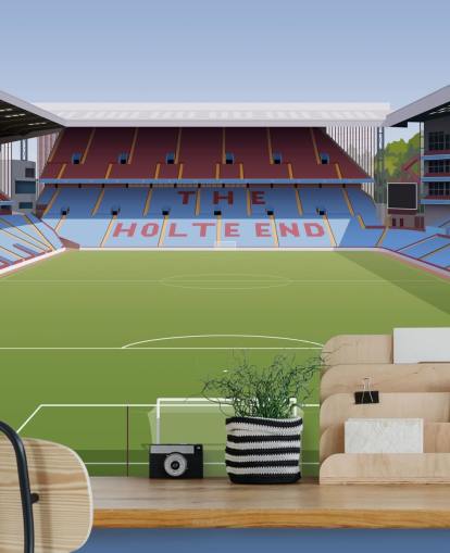 blue, maroon and green aston villa wallpaper mural called Villa Park Football Stadium for teen bedrooms, man caves and home offices blue, maroon and green aston villa wallpaper mural called Villa Park Football Stadium for teen bedrooms, man caves and home offices
