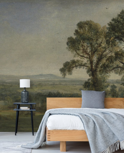 kunstmuurschildering genaamd Bardon Hill, Coleorton Hall van John Constable voor slaapkamers en kantoren aan huis