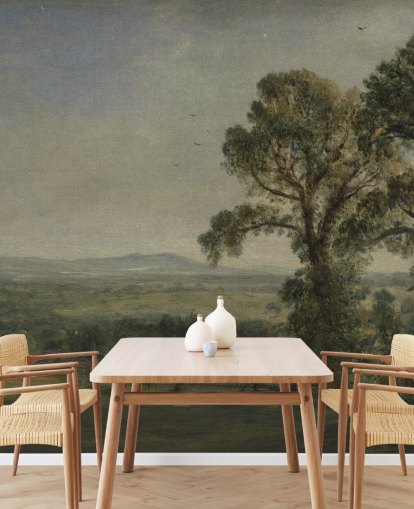 konstväggmålning som heter Bardon Hill, Coleorton Hall av John Constable för sovrum och hemmakontor