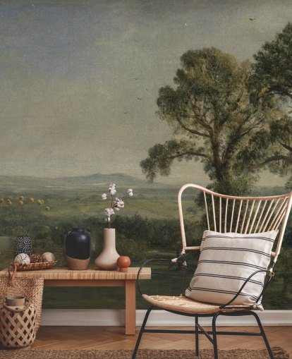 peinture murale d'art intitulée Bardon Hill, Coleorton Hall par John Constable pour les chambres et les bureaux à domicile