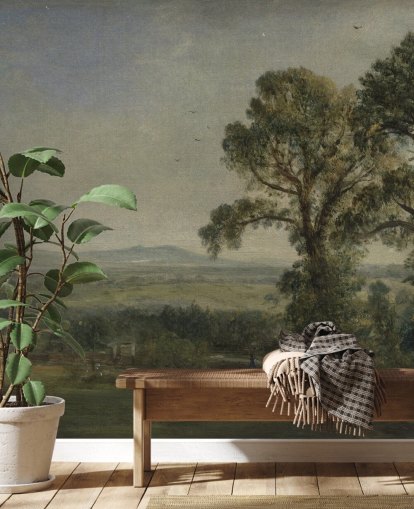 fine art wall mural called Bardon Hill, Coleorton Hall by John Constable for bedrooms and home offices fine art wall mural called Bardon Hill, Coleorton Hall by John Constable for bedrooms and home offices