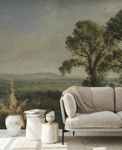 murale d'arte chiamato Bardon Hill, Coleorton Hall di John Constable per camere da letto e uffici domestici