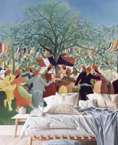 fine art wallpaper mural called A Centennial of Independence by Henri Rousseau