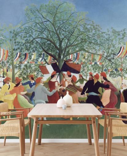 konst tapetväggmålning kallad A Centennial of Independence av Henri Rousseau konst tapetväggmålning kallad A Centennial of Independence av Henri Rousseau