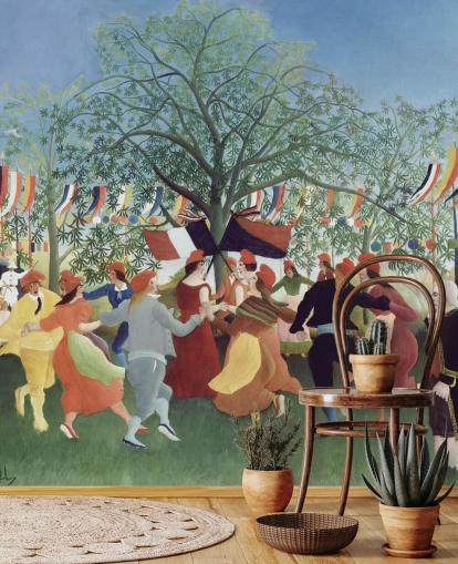 fine art wallpaper mural called A Centennial of Independence by Henri Rousseau