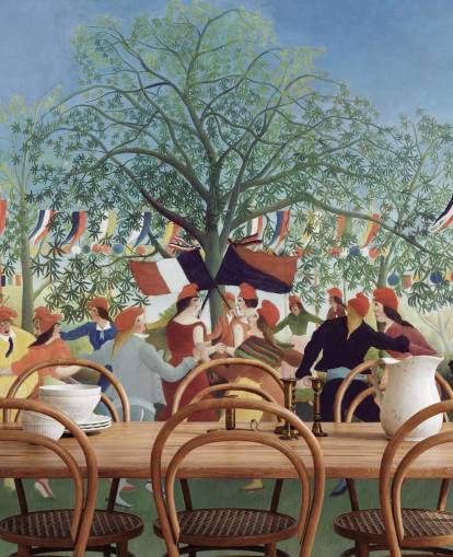 fine art wallpaper mural called A Centennial of Independence by Henri Rousseau