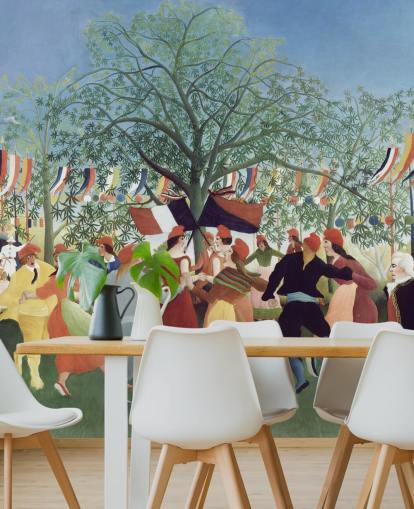 papier peint mural d'art intitulé Un centenaire de l'indépendance par Henri Rousseau